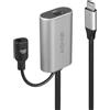 LINDY Prolunga USB 3.1 Gen 1 C/C da 5 Metri, Connettore USB Tipo C Maschio a Femmina, Velocità di Trasferimento Dati Super Speed fino a 5 Gbps per Stampante, Disco Rigido, Fotocamera, Hub USB