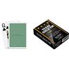 Dal Negro - Mazzo di Carte Professionali Poker Texas Hold'em Casino Quality, Plastificate e Impermeabili, 1 Mazzo da 55 Jumbo Index con Jolly, Retro Verde, Made in Italy