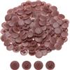 QUARKZMAN 150pz Coperture Tappi Vite Plastica, Diametro 17mm, Copertura Viti Autofilettanti Decorative,Copertura Viti per Mobili per Armadietto, Set Viti per Libreria, Marrone