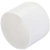 QUARKZMAN 4pz terminali in gomma da 60 mm ID in vinile per tubo tondo copri bullone protezioni per filettatura, colore bianco