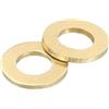 QUARKZMAN M5 Rondella Piatta, 100pz Ring di Guarnizione Piana in Ottone 10mm OD 1mm Spessore Ring Guarnizione Tenuta Metallo per Viti Bulloni Dadi