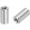 QUARKZMAN 10Pz Dadi Connettore Rotondo M3, Dado Accoppiamento Acciaio Inossidabile 304 Lunghezza 8mm/0.31" Dado Perno Barra Asta Manicotto Lunghezza Staffa, M3x8x6mm