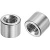 QUARKZMAN 10Pz Dadi Connettore Rotondo M3, Dado Accoppiamento Acciaio Inossidabile 304 Lunghezza 5mm Dado Perno Barra Asta Manicotto Lunghezza Staffa Dado Asta Barra Rotonda M3x5x6mm