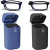 Hubeye Occhiali Da Lettura Pieghevoli Anti luce blu Con Asta Telescopica Scatola Elastica Portatile Ultraleggera alla Moda Per Uomo e Donna 3.50