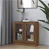 Generic Mobile Vetrina Rovere Marrone 82,5x30,5x80 cm Legno Multistrato (21,63KG)