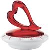 Guzzini Timer Love, Rosso Chiaro, 9.5 x h9.4 cm