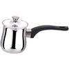 Colcolo Caffettiera Turca in Acciaio Inossidabile per Piani Cottura a induzione Caffettiera Universale scalda Burro per Cucina, Campeggio, 180 ml