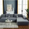 JHLD Velluto Fodere Copridivani Forma Di L, Elasticizzato Copridivano Silicone Antiscivolo Idrorepellente Sofa Cover Per Animale Divano Cane-X-Large 235-300cm (92-118inch)-I