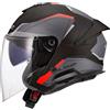 Ls2 Casco Moto Jet LS2 OF618 VERSO II AIR Nero Rosso