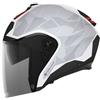 Agv Casco Moto Jet AGV IRIDES TRIESTE Nero Bianco Rosso
