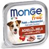 Monge Fruit Patè con Bocconcini per Cane da 100 gr Gusto Agnello e Mela