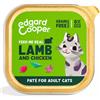 Edgard&Cooper Patè per Gatti Adulti da 85 gr Gusto Agnello e Pollo