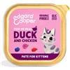 Edgard&Cooper Patè per Kitten da 85 gr Gusto Anatra e Pollo