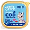 Edgard&Cooper Patè per Kitten da 85 gr Gusto Merluzzo e Pollo