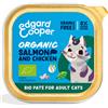 Edgard&Cooper Patè Bio per Gatti da 85 gr Gusto Salmone e Pollo