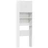 vidaXL Mobile Lavatrice Bianco 64x24x190 cm in Legno Multistrato, mobiletto per lavatrice, armadio lavanderia, mobiletto per il bagno