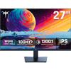KTC Monitor 27 Pollici, QHD 100Hz (120Hz OC) Schermo PC - IPS Panel, Schermo anti luce blu, 96% DCI-P3, 126% sRGB, 350 cd/m², Supporto Adaptive Sync, Monitor per il tempo libero e il lavoro (non VESA)