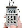 Zeerkeer Mini Radio Portatile Ricevitore Radio AM/FM Radiolina Portatile con Cuffie, Radio Tascabile con Display LCD a Batteria Ricaricabile