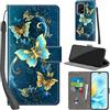 PHINIENLAND Cover per Honor 200 Lite custodia portafoglio Turquoise | 3 scomparti carte, 1 tasca banconote, Chiusura magnetica, Supporto, Pelle PU flip cover per Honor 200 Lite