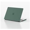 eleger Cover compatibile con MacBook Air 13 M5 A3449 M4 A3240 M3 A3113 M2 A2681 con display da 13,6 pollici, versione 2026 2025 2024 2022, Custodia protettiva rigida, Verde notte opaco