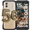 DOOGEE Blade 20 Turbo Rugged Smartphone 5G, 6,6 32GB + 256GB/TF 2TB Smartphone, 10300mAh/33W, Dimensity 7050 Telefono Indistruttibile, Android 15 Celluare Antiurto,50MP/5G Dual SIM/IP68/OTG/Face ID