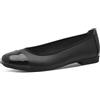Jana Damen Vegan Komfort, Ballerine Donna, Nero, 39 EU