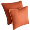 Catherine Lansfield Orange Fleece Cushion Cover 50x50