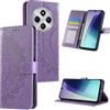 HTDELEC Cover per Xiaomi Redmi 14C 4G / Redmi A4 5G,Flip Custodia a Libro Magnetica Portafoglio Premium Protettiva in Pelle Porta Carte Case - Viola