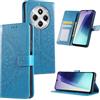 HTDELEC Cover per Xiaomi Redmi 14C 4G / Redmi A4 5G,Flip Custodia a Libro Magnetica Portafoglio Premium Protettiva in Pelle Porta Carte Case - Blu