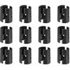 QUARKZMAN 24pz Clip Scaffale Filo 3/4" (19mm) Clip Bloccaggio per Ripiani Plastica Abs per Ripiani Filo Metallico Clip Bloccaggio per Ripiani Ricambi Accessori Parti Montanti Scaffali