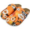 DOGO Femme Cuir Vegan Orange Chaussons - Retrograde Motif