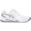 ASICS Gel-Dedicate 8 Padel, Sneaker Donna, White/Pure Silver, 35.5 EU