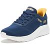 Skechers Hands Free Slip-ins Squad Chaos-Solid Step, Scarpe da Ginnastica Uomo, Nero/Bianco, 50.5 EU