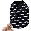 Xvilmaun Vestiti per cuccioli, maglione per cani | Maglione cucciolo bianco nero | Pigiama per cani in morbido pile per animali domestici, giacca in pile a due gambe per la stagione fredda