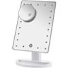 PUVLISZ Specchio Cosmetico 10x, touchscreen con 16 luci LED, può essere ruotato liberamente di 180°, a doppia potenza per trucco, rasatura e viaggi