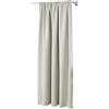 WOLTU Tenda Termica Oscurante Opaca, Tenda con Nastro per Binario, 250g/m² Pesantemente Isolante, per Soggiorno Camera da Letto, 135 x 245 cm, Beige