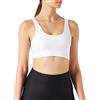 adidas LG Scoop Lounge Bra Bustino, Bianco 2, L Donna