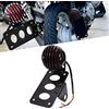 JMTBNO Fanale Posteriore Moto con Porta Targa Laterale Luce Freno Luce Stop Luce Targa Integrata Alluminio Impermeabile Universale 12V per Sportster 883 1200 Cruiser Bobber Chopper Cafe Racer