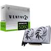MSI NVIDIA GeForce RTX 5060 8G Ventus 2X OC White Scheda Grafica Gaming - GDDR7 128 bit, frequenza boost fino a 2535 MHz, PCIe Gen 5, DLSS 4, 3x DP 2.1, 1x HDMI 2.1, compatibile con case SFF