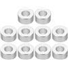 PATIKIL M8 Rotondo Alluminio Spaziatori, 10pz Metallo Spaziatore Alluminio 8.2mm ID x 16mm OD x 8mm L Spessore Alluminio Spaziatore Vite Stallo per 5/16 o M8 Vite Bulloni