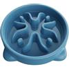 TOKAYIFE Ciotola anti ingozzamento 16.3cm Cibo lento per animali domestici Ciotola per cani e gatti Anti-rigurgito Antiscivolo Durevole (S, Blu)