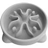 TOKAYIFE Ciotola anti ingozzamento 16.3cm Cibo lento per animali domestici Ciotola per cani e gatti Anti-rigurgito Antiscivolo Durevole (S, Grigio)