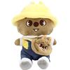 Generisch Sk-Zoo - Bambola di peluche con cappello da sole e piccola borsa a tracolla skz 'Kindergarten Series', 15 x 20 cm, motivo: lupo Chan Han Quokka Bbokari (Han Quokka)