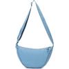 GoPaw Borsa a mezzaluna da donna, borsa a tracolla in nylon a mezzaluna Borsa a tracolla in nylon da donna con cerniera, borsa per gnocchi con tracolla regolabile Borsa a mezzaluna portatile