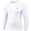 MEETWEE Maglietta Compressione Uomo Maglietta Compressione Uomo Traspirante da Asciugatura Rapida Manica Lunga Maglietta Palestra Compression Shirt Ciclismo Running Sportiva