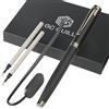 GC QUILL Set Regalo Penna Roller di Lusso, Penna Elegante con 2 Ricariche di Inchiostro Nero e Segnalibro in Metallo per Scrittura e Diario, Idea Regalo per Uomo Donna - MUEU-30
