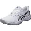 ASICS Solution Swift FF Padel, Scarpe Sportive Donna, Bianco (White/Pure Silver), 42 EU