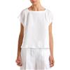 United Colors of Benetton Blusa 5BMLDQ079 Camicia, Bianco Ottico 101, L Donna