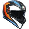 AGV CASCO K5 S MULTI MPLK CORE MATT BLACK/BLUE/ORANGE L