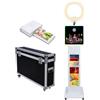 NEWESGOGO Magic Mirror Photo Booth Machine con touch screen da 15,6 pollici e luce ad anello, macchina fotografica per selfie, luce RGB per matrimoni, feste, mostre, noleggio (Machine + mini stampante)